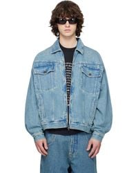 Vetements - Biker Crosses Denim Jacket - Lyst