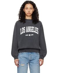 Anine Bing - Black Ramona 'los Angeles' Sweatshirt - Lyst