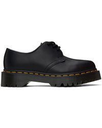 Dr. Martens - Chaussures oxford 1461 noires en cuir poli à semelle bex - Lyst