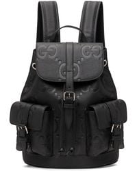 Gucci Black Gg Single Strap Backpack In 1000 Black, ModeSens