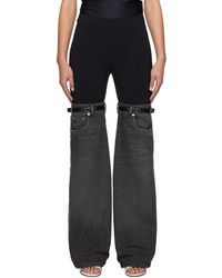 Coperni - Black & Gray Hybrid Jeans - Lyst