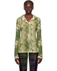 Rave Review - Green Rosa Shirt - Lyst