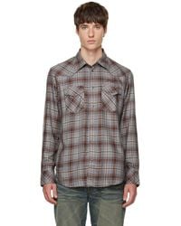 Acne Studios - Flannel Check Button-Up Shirt - Lyst