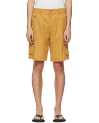 Serapis - Riveted Linen Cargo Shorts - Lyst