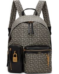 Balmain - Pulse Monogram Jacquard Backpack - Lyst