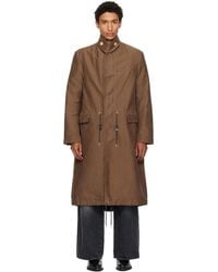 Sacai - Sueded Cotton Coat - Lyst
