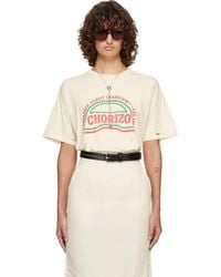 Willy Chavarria - Off- 'Chorizo' Easy T-Shirt - Lyst