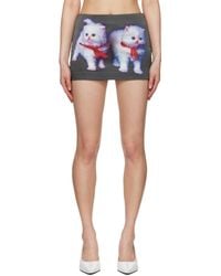 Feben ブラック ビスコース ミニスカート ブラック | Lyst