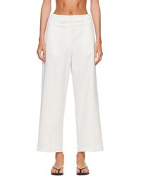 Cordera - Soft Cotton Straight Trousers - Lyst