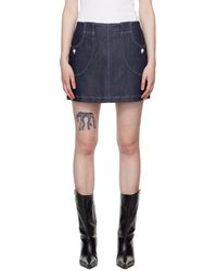 A.P.C. - Katie Holmesエディション インディゴ Samantha デニムミニスカート - Lyst