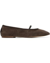 A.P.C. - Split Leather Ballerina Flats - Lyst
