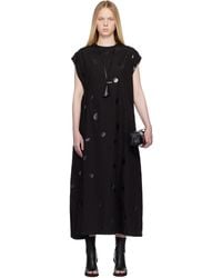 Y's Yohji Yamamoto - Right Side Gathe Maxi Dress - Lyst