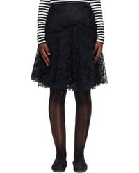 Junya Watanabe - Nylon Raschel Lace Midi Skirt - Lyst