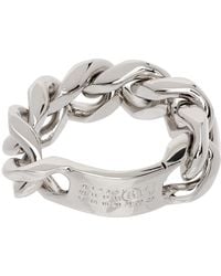 MM6 by Maison Martin Margiela - Silver Classic Chain Ring - Lyst