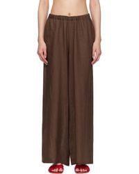 【関税込み】Baserange ブラウン Macau ラウンジパンツ Baserange ブラウン Macau ラウンジパンツ ナチュラル | Lyst