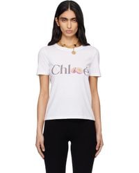 Chloé - Cotton Jersey Baby Fit Logo T-Shirt - Lyst
