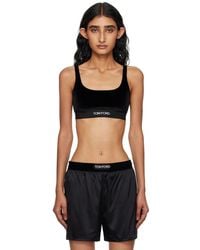 Tom Ford - Stretch Lustrous Velour Signature Bralette - Lyst