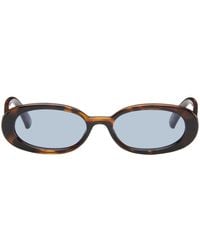 Le Specs - Lunettes de soleil outta love brunes exclusives à ssense - Lyst