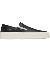 Common Projects - Baskets À Enfiler Noires En Cuir - Lyst