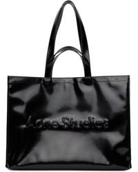Acne Studios - Black Logo Shoulder Tote - Lyst