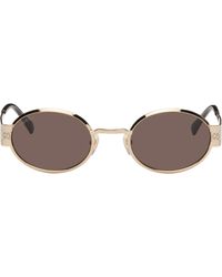 Gucci - Ssima Metal Round Sunglasses - Lyst