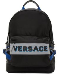 navy blue versace backpack