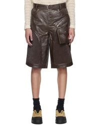 ANDERSSON BELL - Sunbird Faux-leather Shorts - Lyst