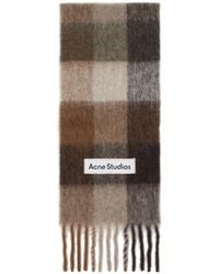 Acne Studios - Check Wool Scarf - Lyst