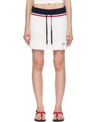 CASABLANCA - Off- & Knit Tennis Miniskirt - Lyst