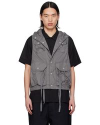 Engineered Garments - Hooded Vest - Lyst