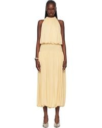 TOTEME - Soft Gathered Midi Dress - Lyst