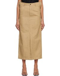 Subtle Le Nguyen - Flat Denim Maxi Skirt - Lyst