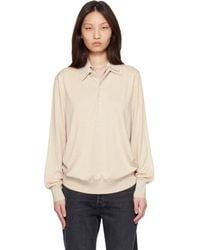 Acne Studios - Layered Silk Knit Polo - Lyst
