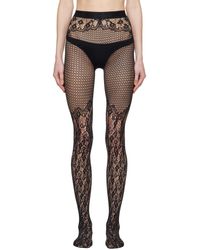 Wolford - Flower Lace Tights - Lyst