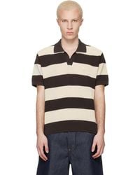Lacoste - Off- Striped Sweater Polo - Lyst
