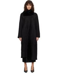 Nour Hammour - Draped Shearling Birthday Coat - Lyst