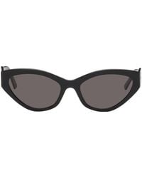Balenciaga - Lunettes de soleil œil-de-chat noires - Lyst