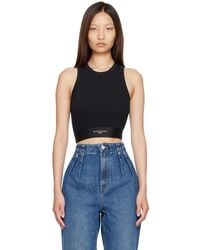 Givenchy - Cropped Cotton Tank Top - Lyst