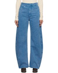 Lemaire - High Waisted Curved Jeans - Lyst