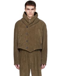 Kiko Kostadinov Men Remus Hooded Jacket in Brown for Men | Lyst