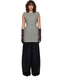 Mugler - Checked Stockman Mini Dress - Lyst