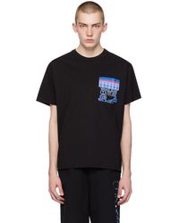 Versace - T-shirt noir à images à logo imprimées - Lyst