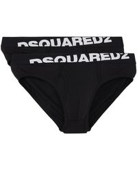 DSquared² - Two-pack Black Boxer Briefs - Lyst