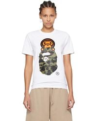 A Bathing Ape - 1St Camo Milo On Big Ape Head T-Shirt - Lyst