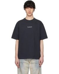 Acne Studios - ブラック リラックスフィット ロゴスタンプ Tシャツ - Lyst
