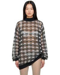 Isa Boulder - Ssense Exclusive Checked Sweater - Lyst