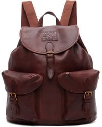 Polo Ralph Lauren - Leather Large Backpack - Lyst