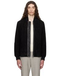 BOSS - Regular-fit Suede Jacket - Lyst