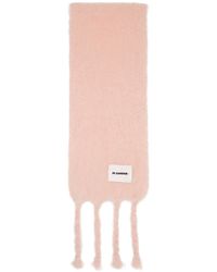 Jil Sander - Slim Wool Blend Scarf - Lyst