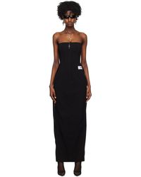 Dolce & Gabbana - Robe longue noire à fentes à glissière édition kim kardashian - Lyst